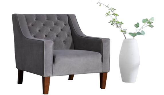 Grey Single Sofa